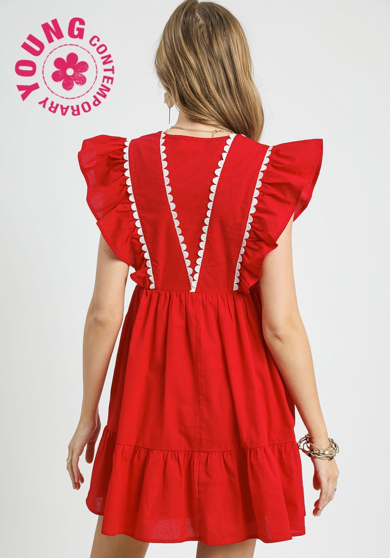 50% Off - All On Deck Red Dress