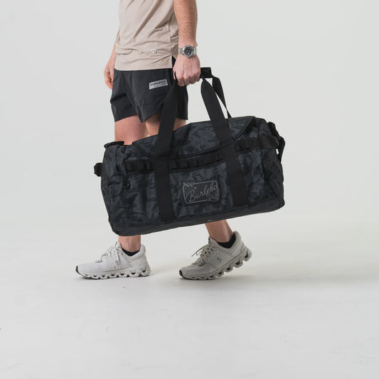 Black Camo Burlebo Duffle Bag
