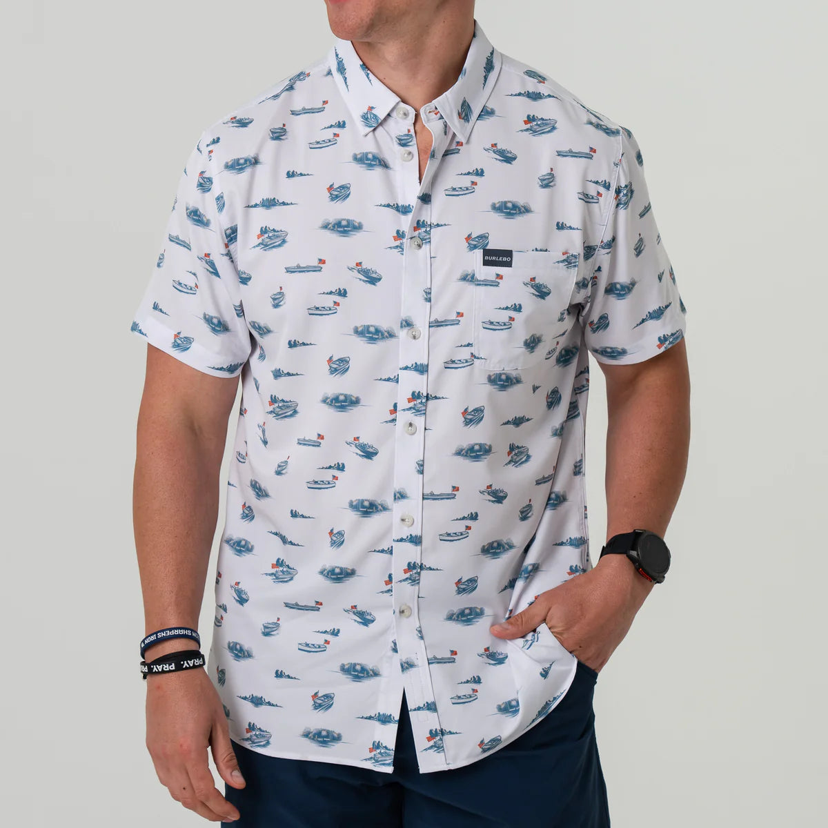 Lake Weekend Burlebo Button Up