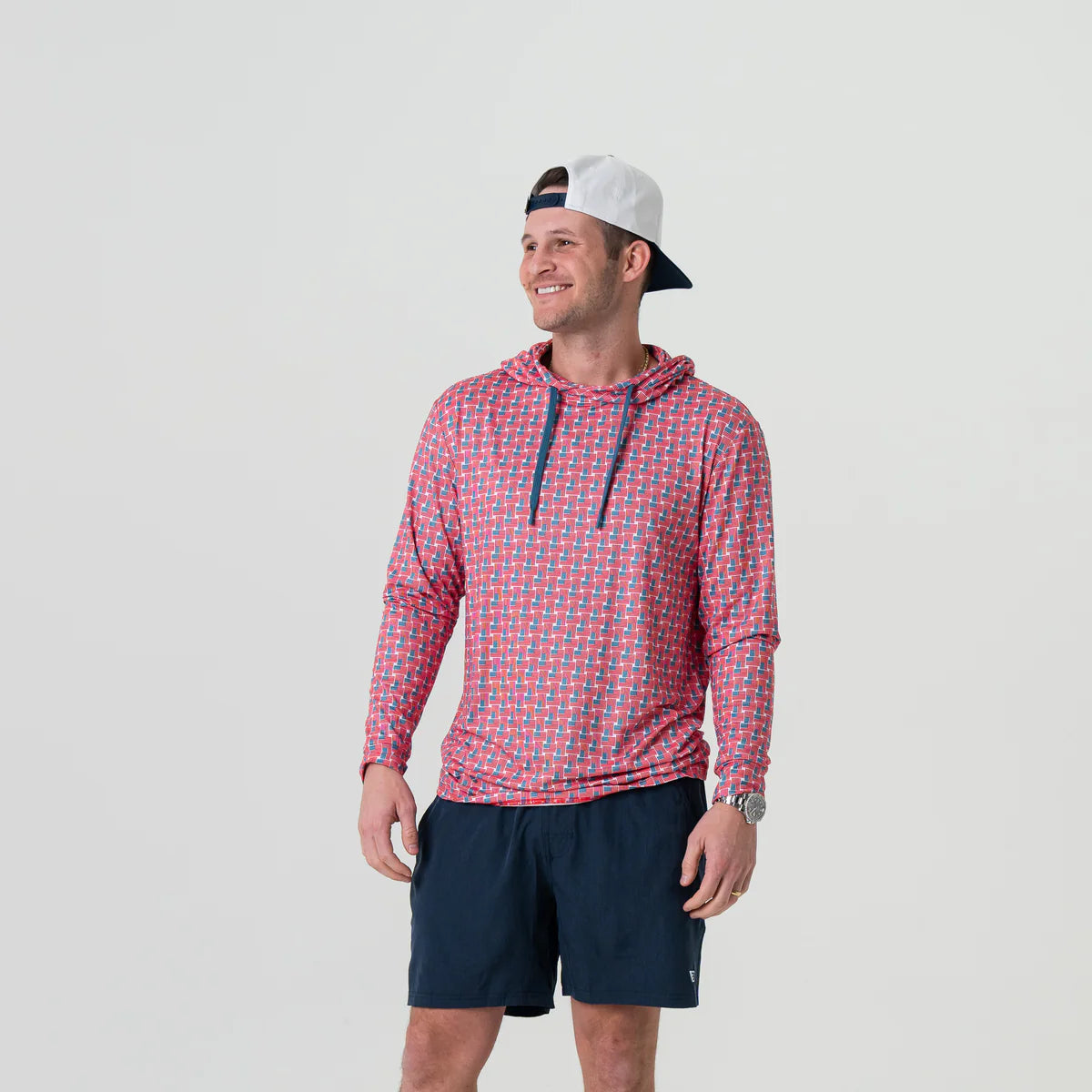 American Flag Print Burlebo Performance Hoodie