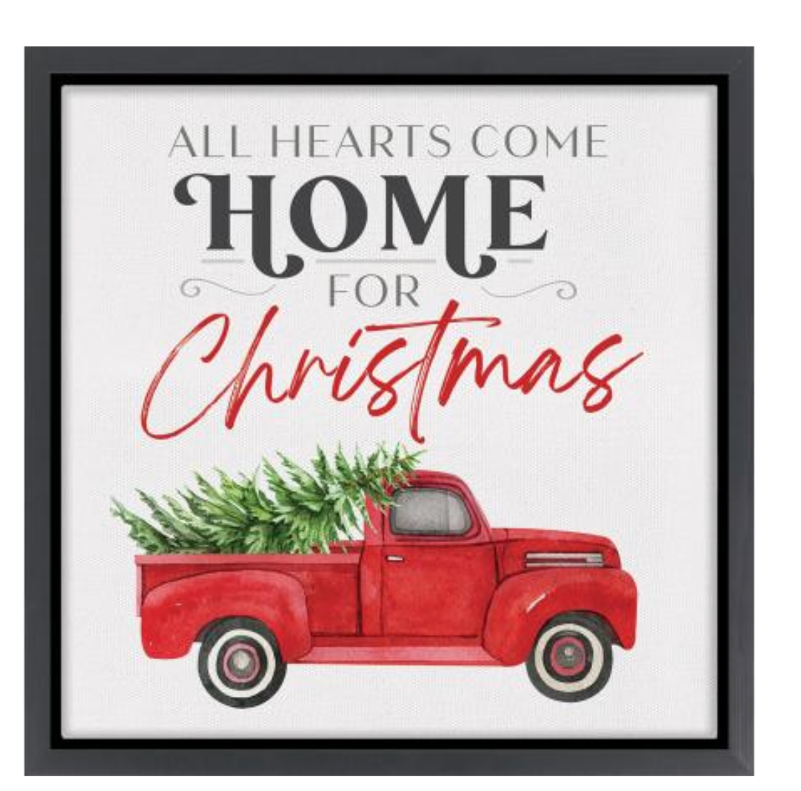 Home For Christmas Canvas Sign