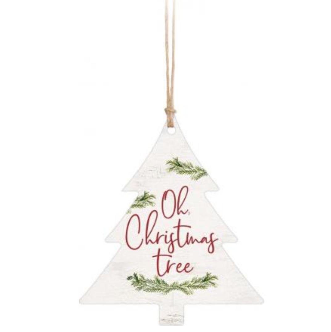 Oh Christmas Tree Wooden Ornament