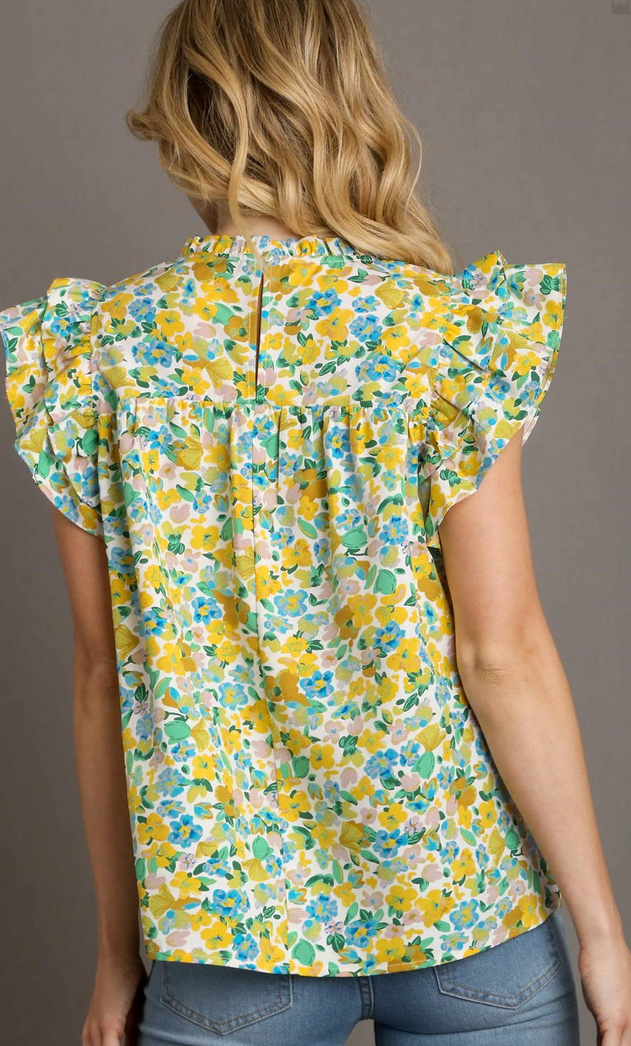 40% Off - You Are My Sunshine Floral Embroidered Blouse