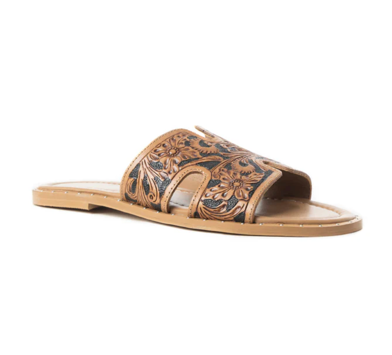 MYRA Tooled Leather Sandals