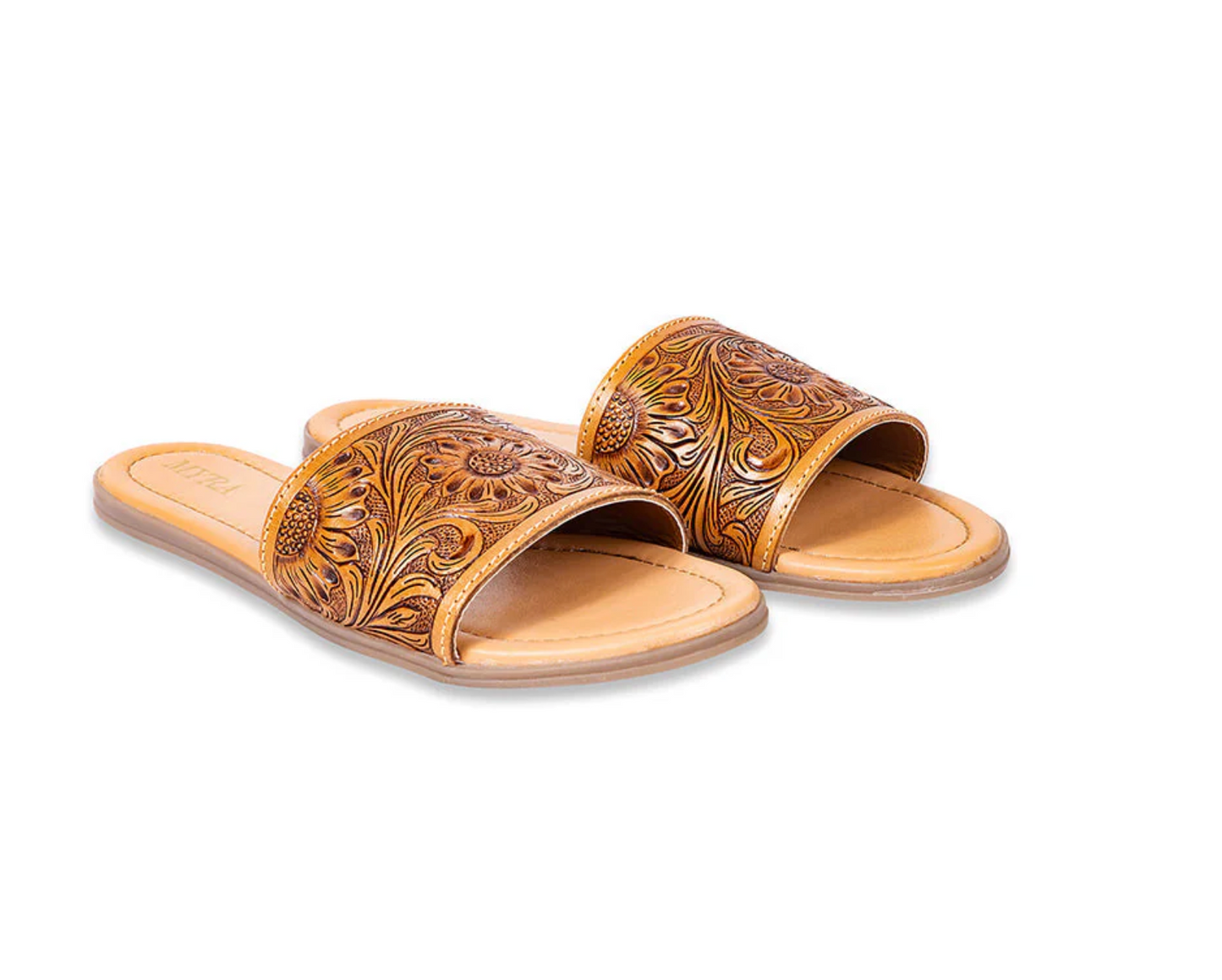 MYRA Tooled Leather Sandals