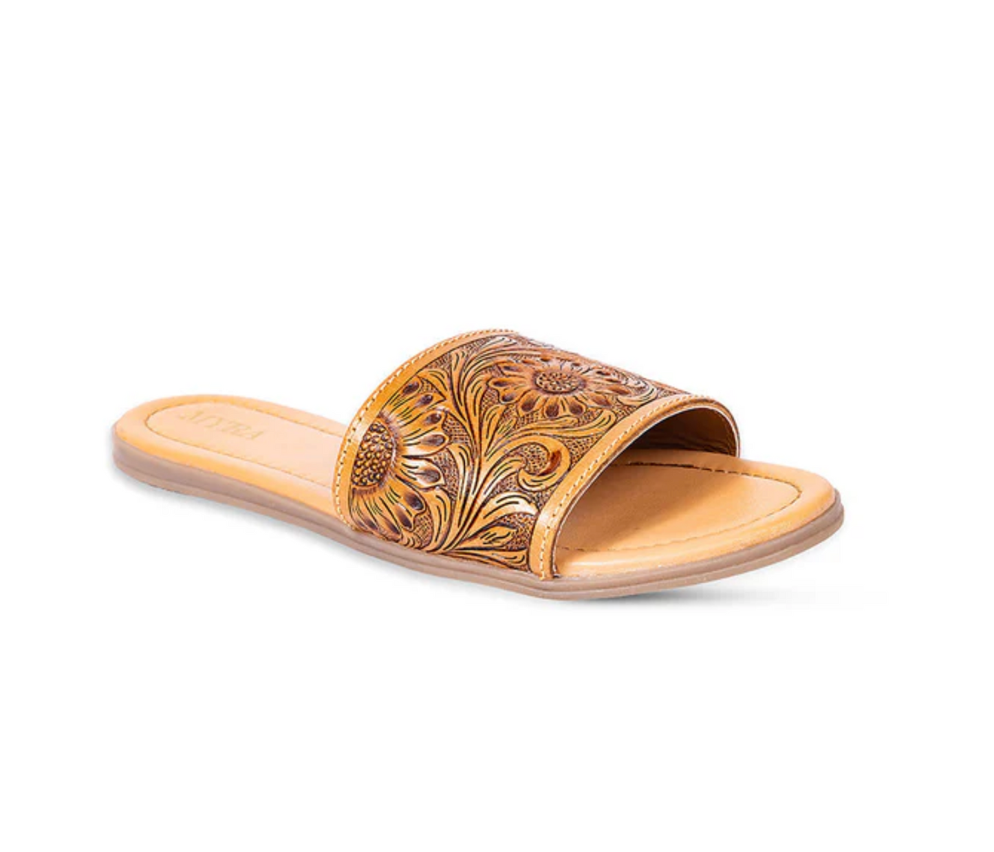 MYRA Tooled Leather Sandals