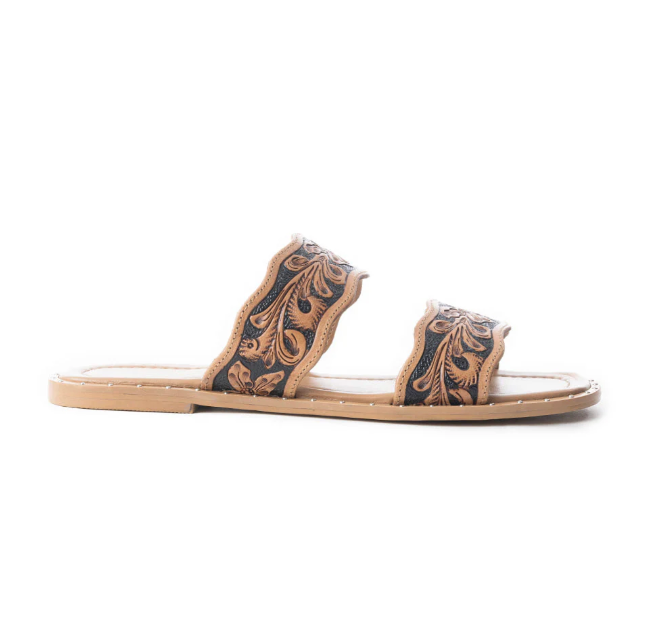 MYRA Tooled Leather Sandals