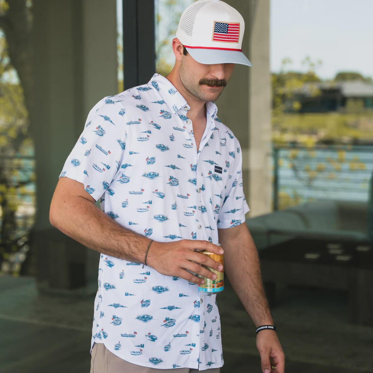 Lake Weekend Burlebo Button Up