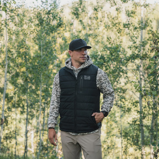Black Burlebo Puffer Vest