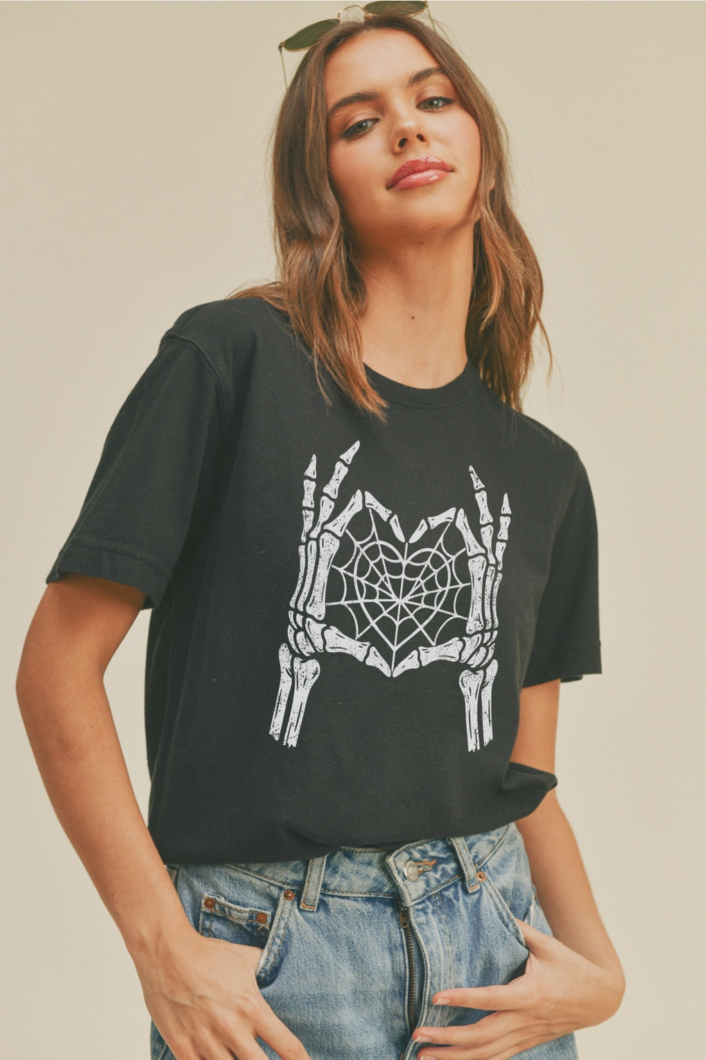 I Heart Halloween Black Graphic Tee