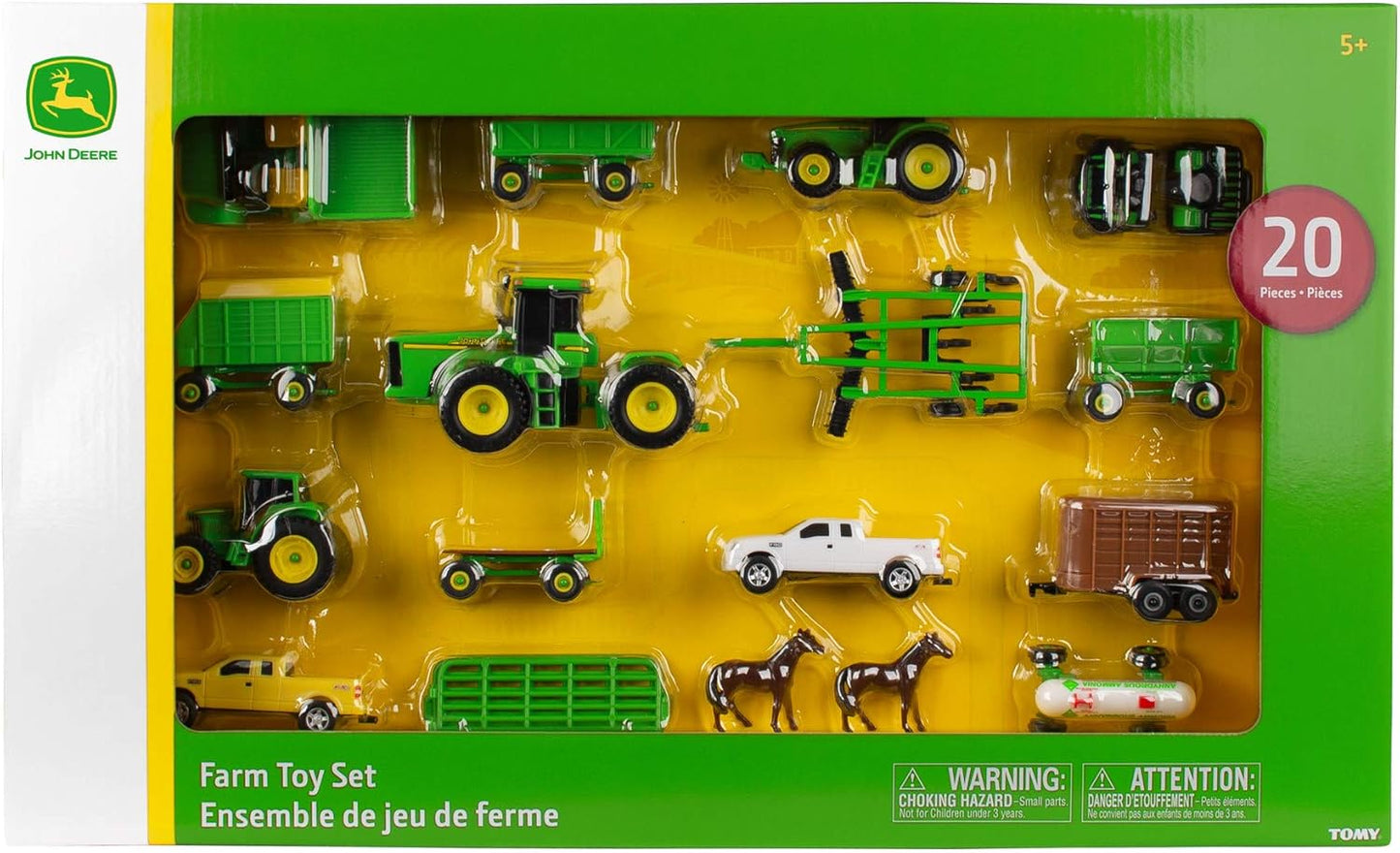 John Deere 20 Piece Tractor Toy Set