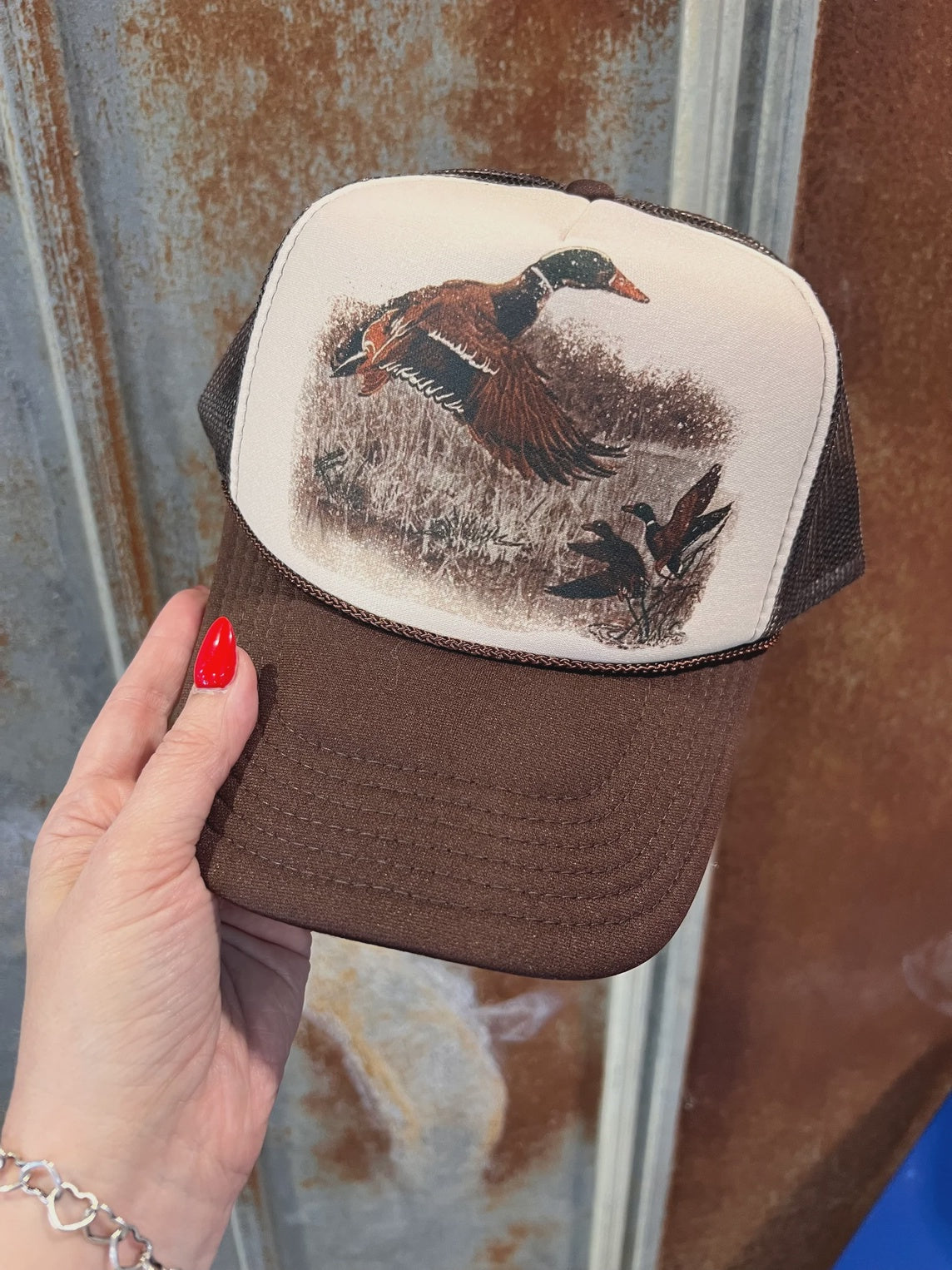 Mornin’ Sweet Mallard Brown Trucker Hat