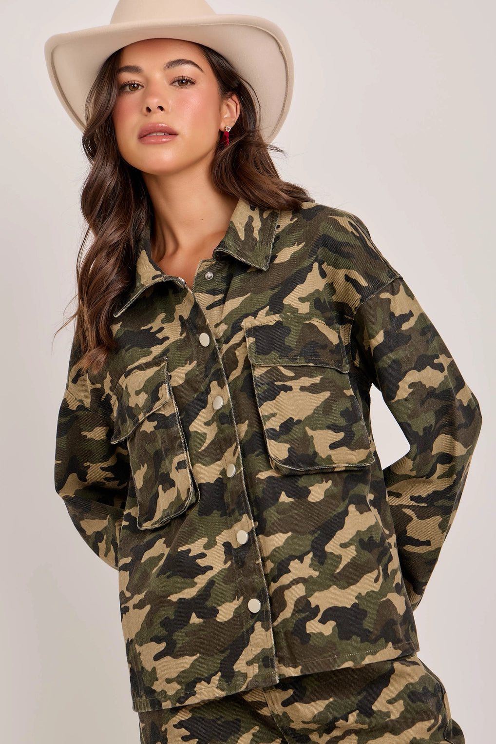 The Hunt Is Over Camo Print Jacket