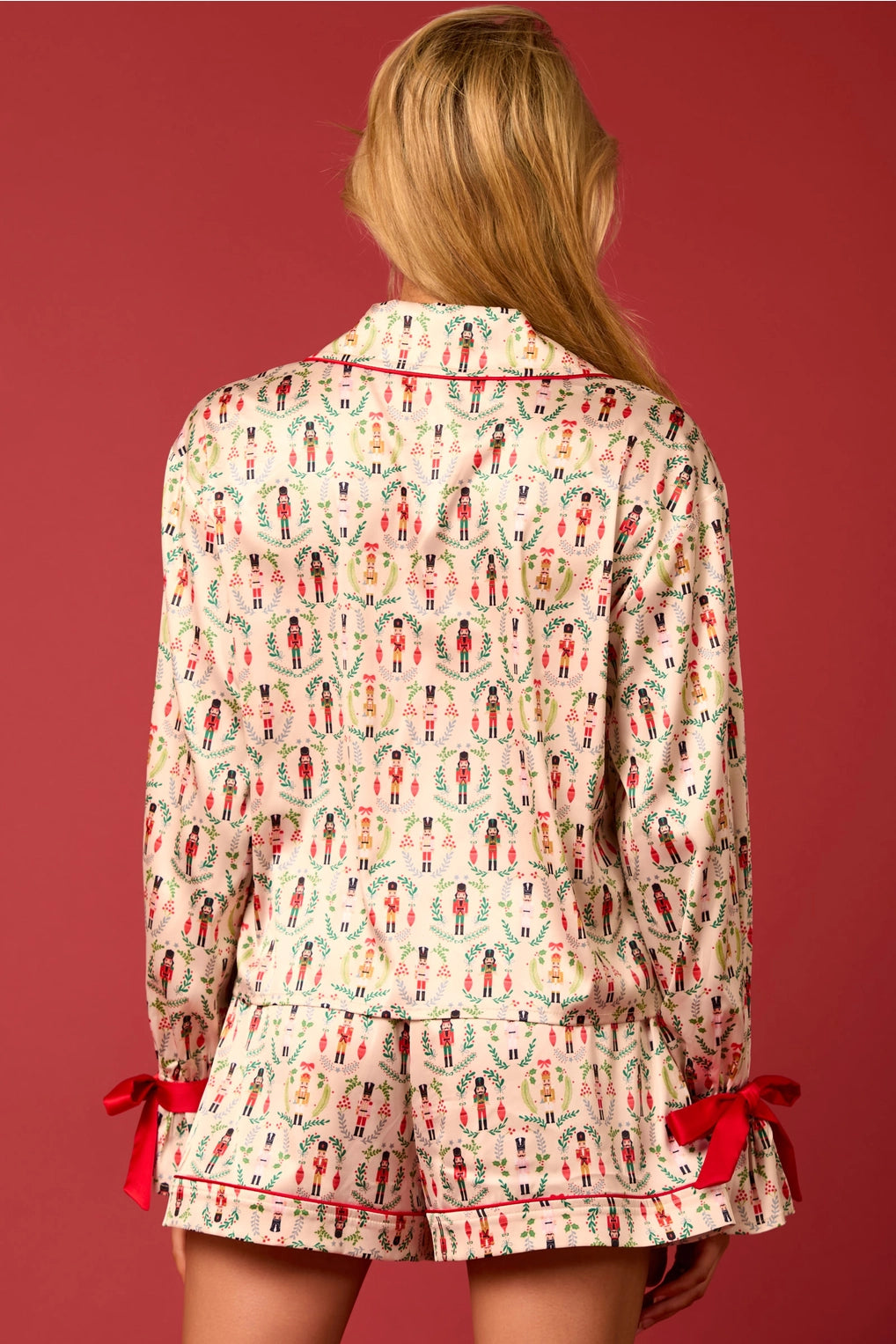 Kiss Me Under The Mistletoe Nutcracker PJ Set