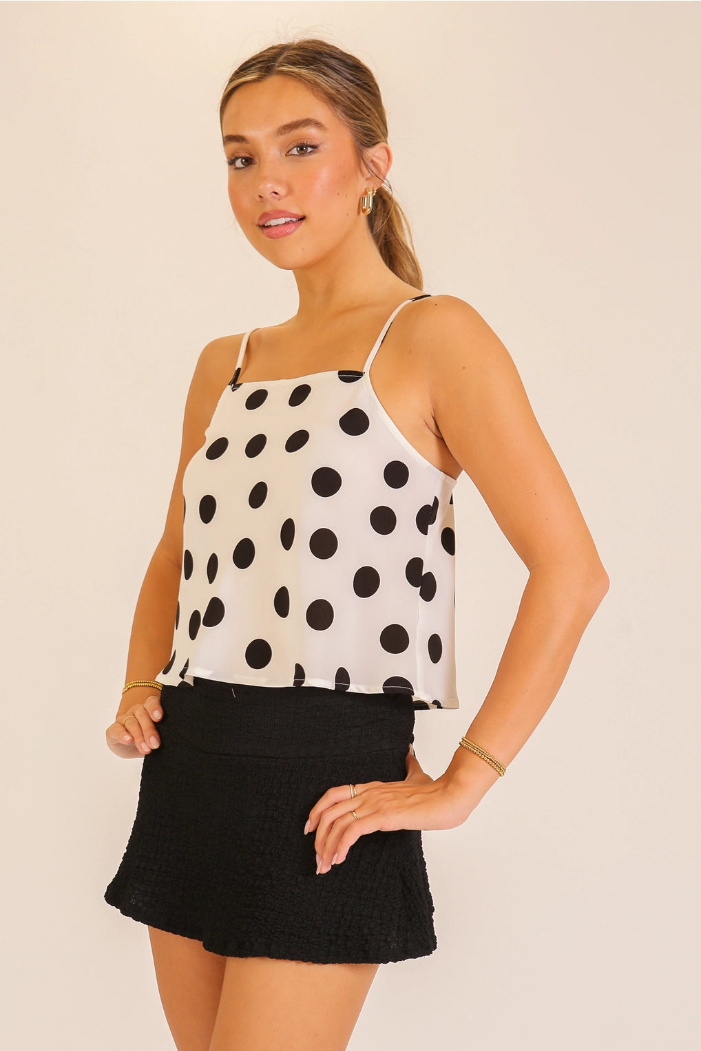 Say Please Polka Dot Tank Top