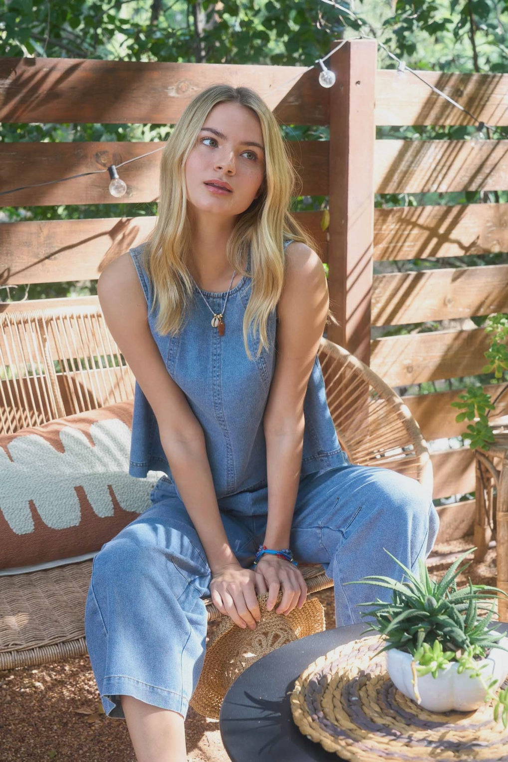 Outer Banks Denim Tank