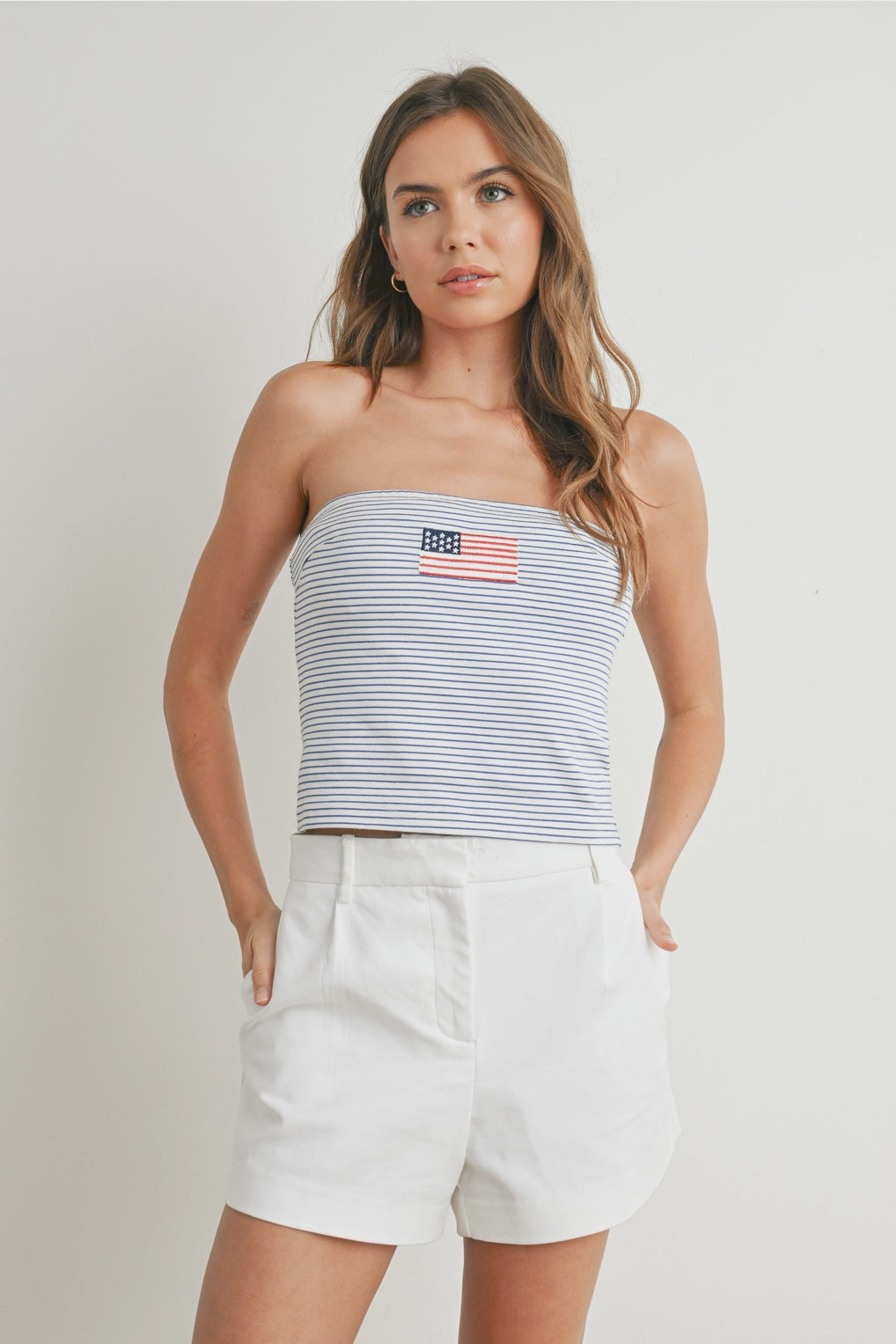 40% Off - USA Striped Tube Top