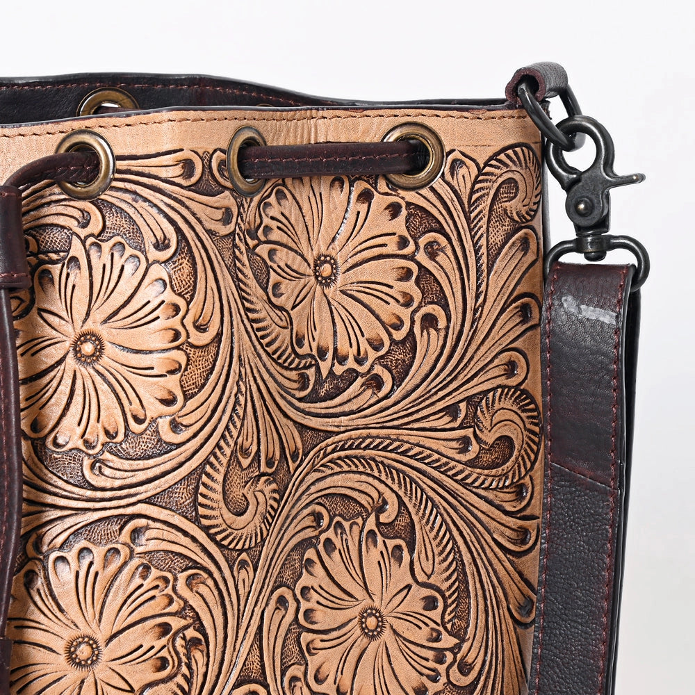 American Darling Tooled Leather Handbag