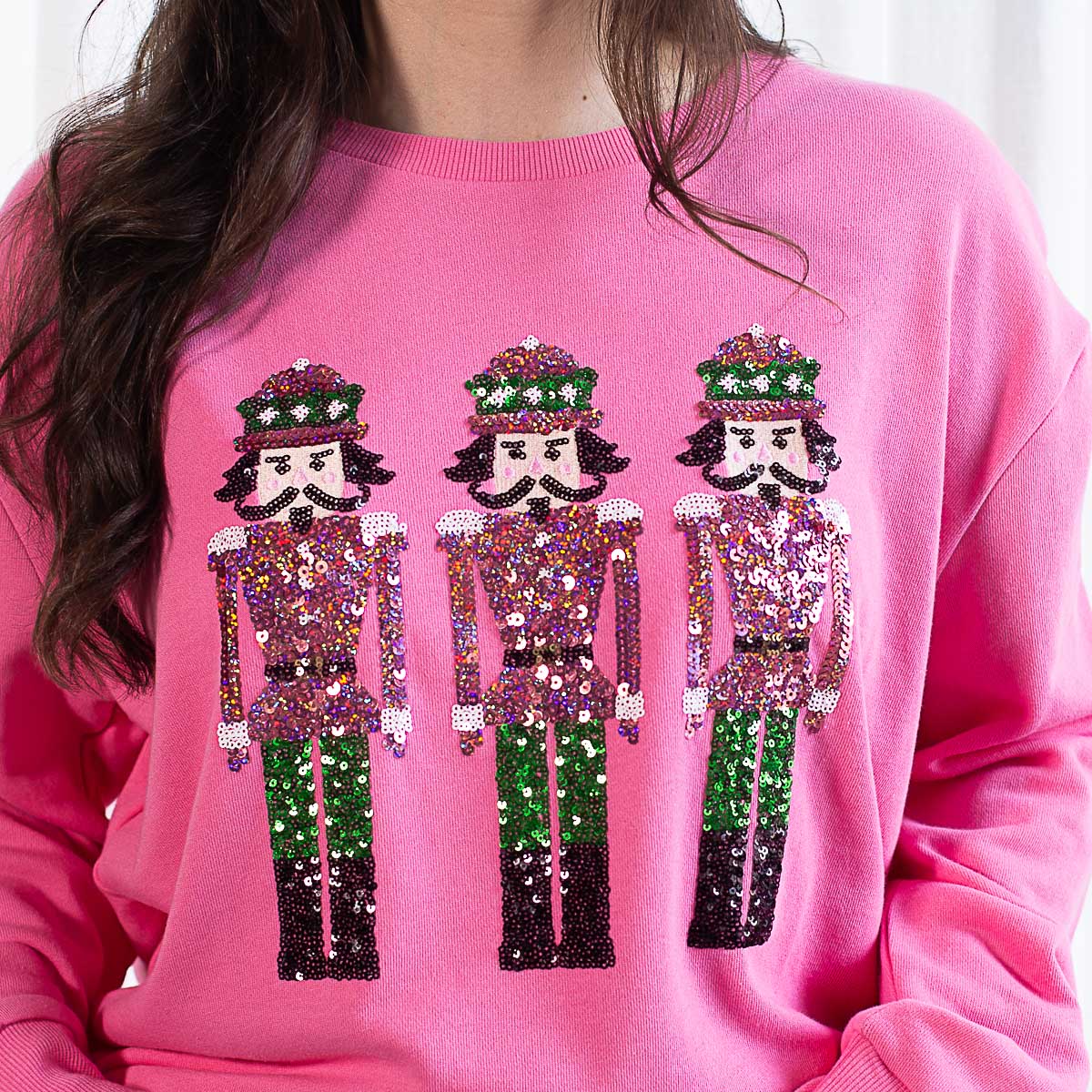 Sequin Nutcracker Pullover