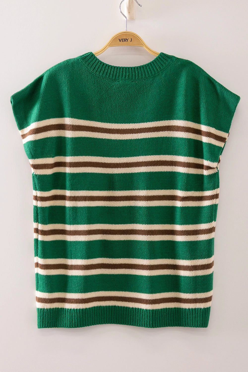 Keep It To Yourself Kelly Green Striped Sweater Top