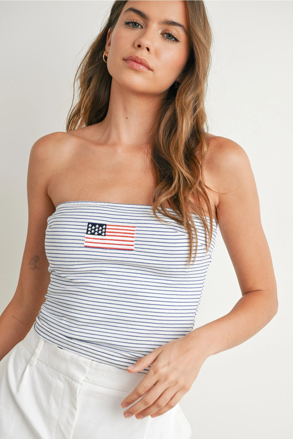 40% Off - USA Striped Tube Top