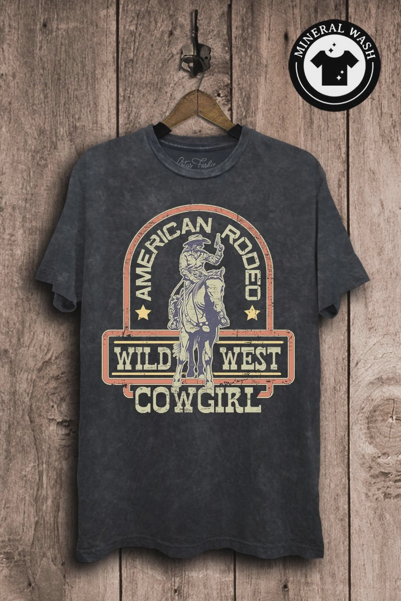 American Rodeo Cowgirl Graphic Tee