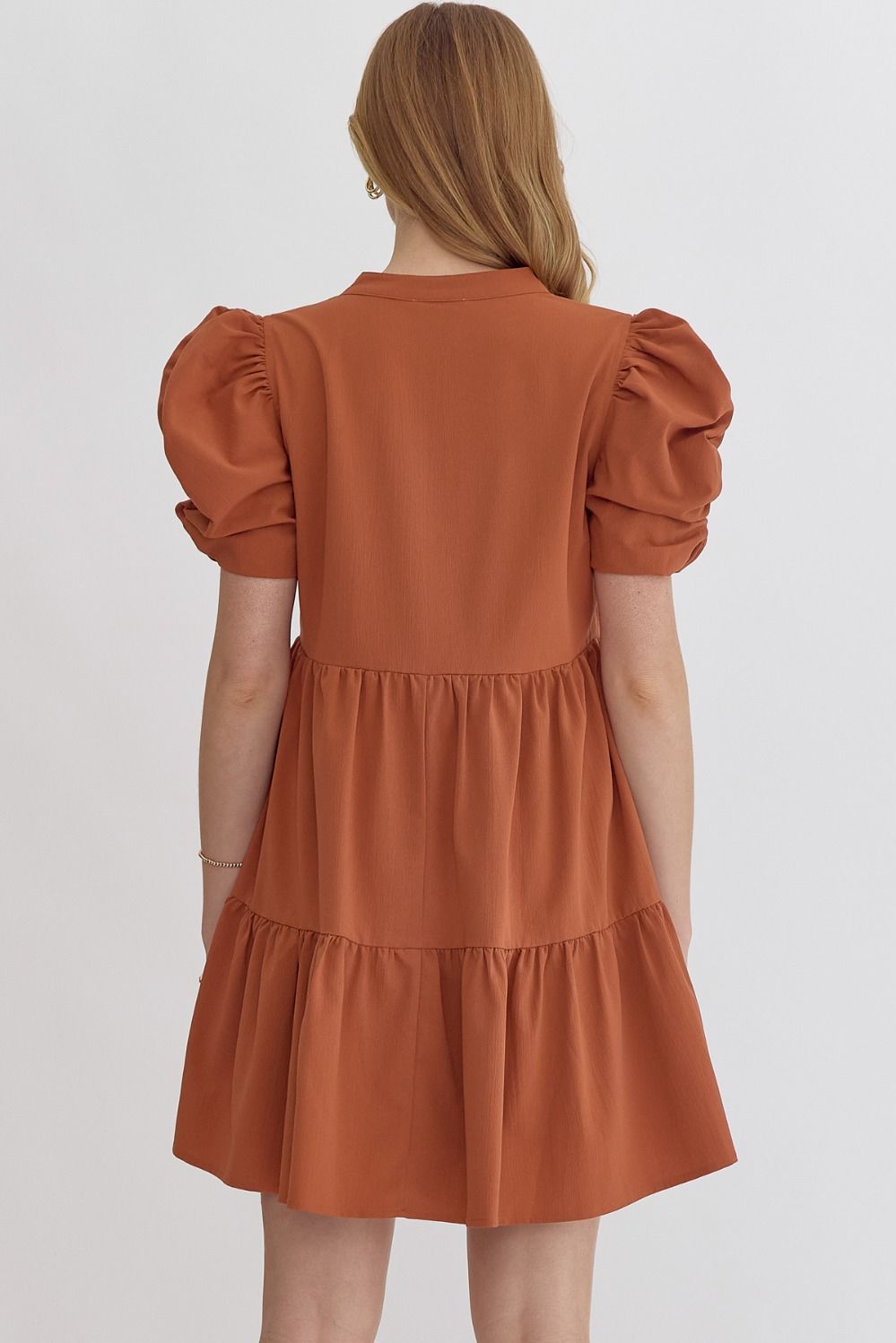 Romantic Getaway Rust Dress