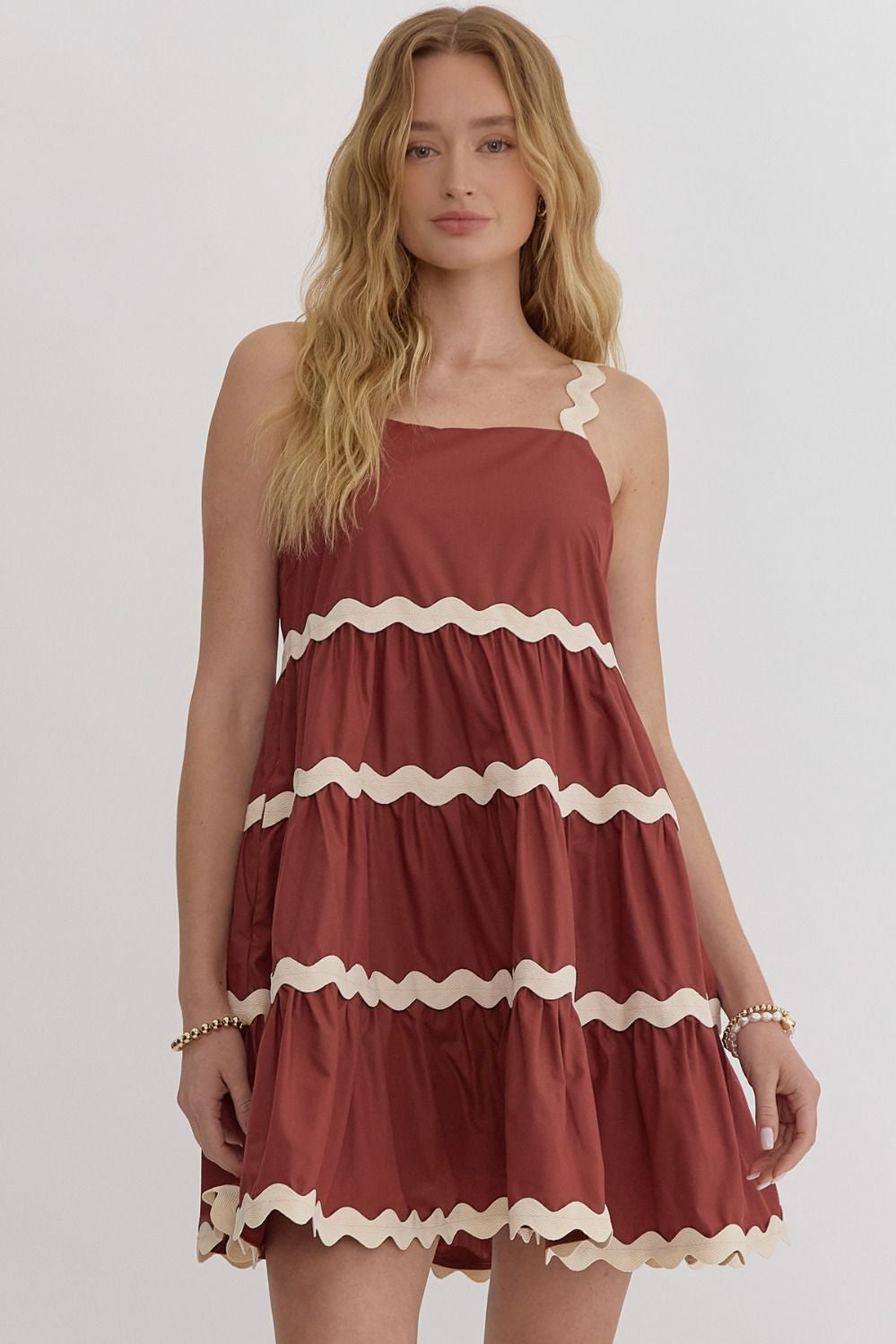 All Dolled Up Rust Dress