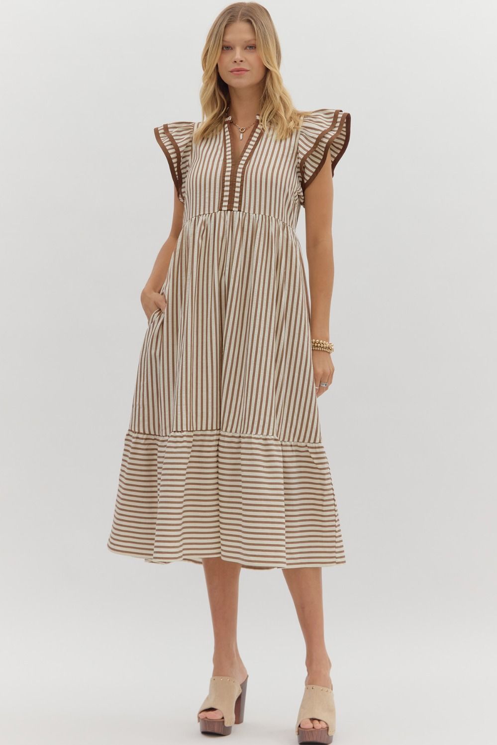 Ready For The Next Move Brown Mid Maxi