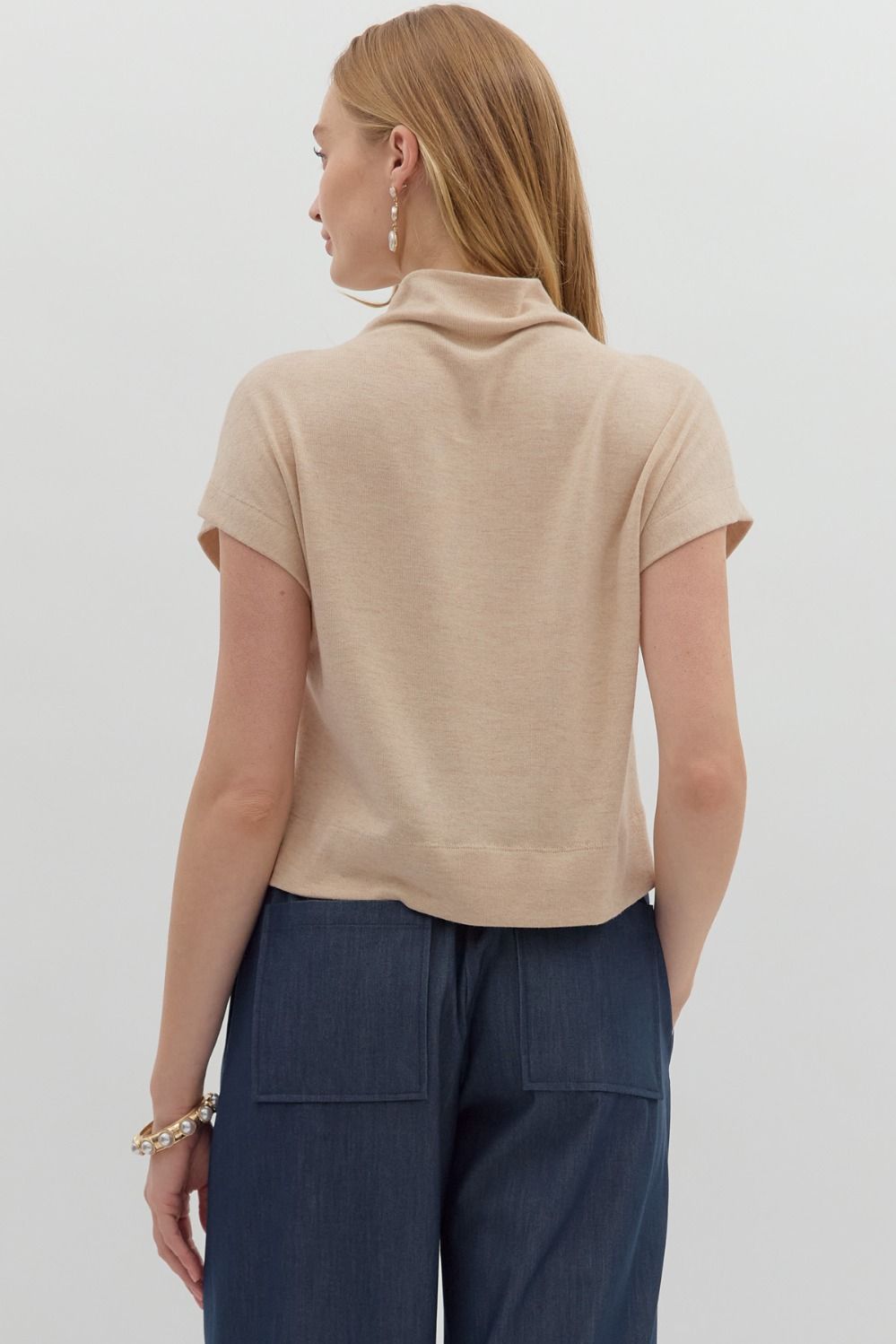 Teach Me Your Ways Taupe Knit Top