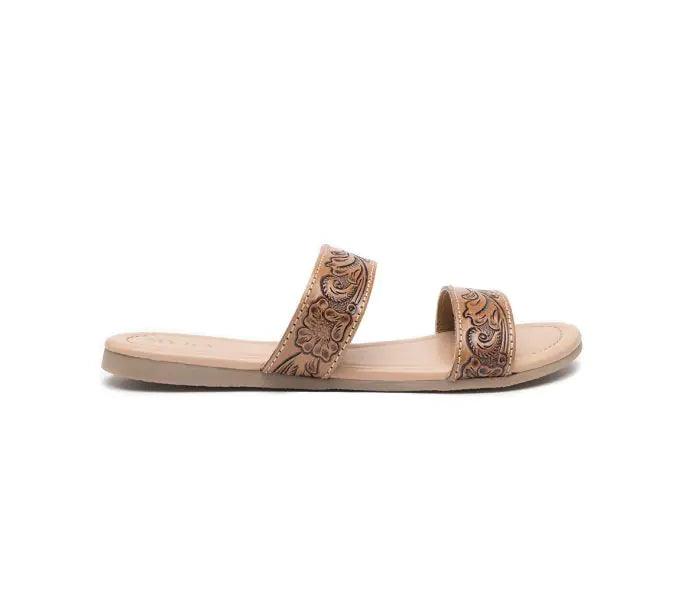 40% Off - MYRA Tooled Leather Sandals