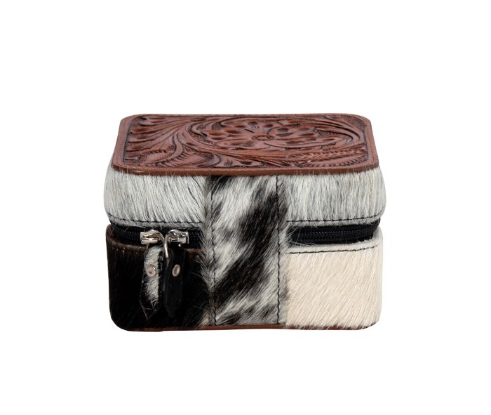 MYRA Tooled Leather Jewelry Box