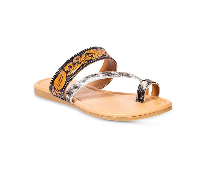 MYRA Tooled Leather Sandals