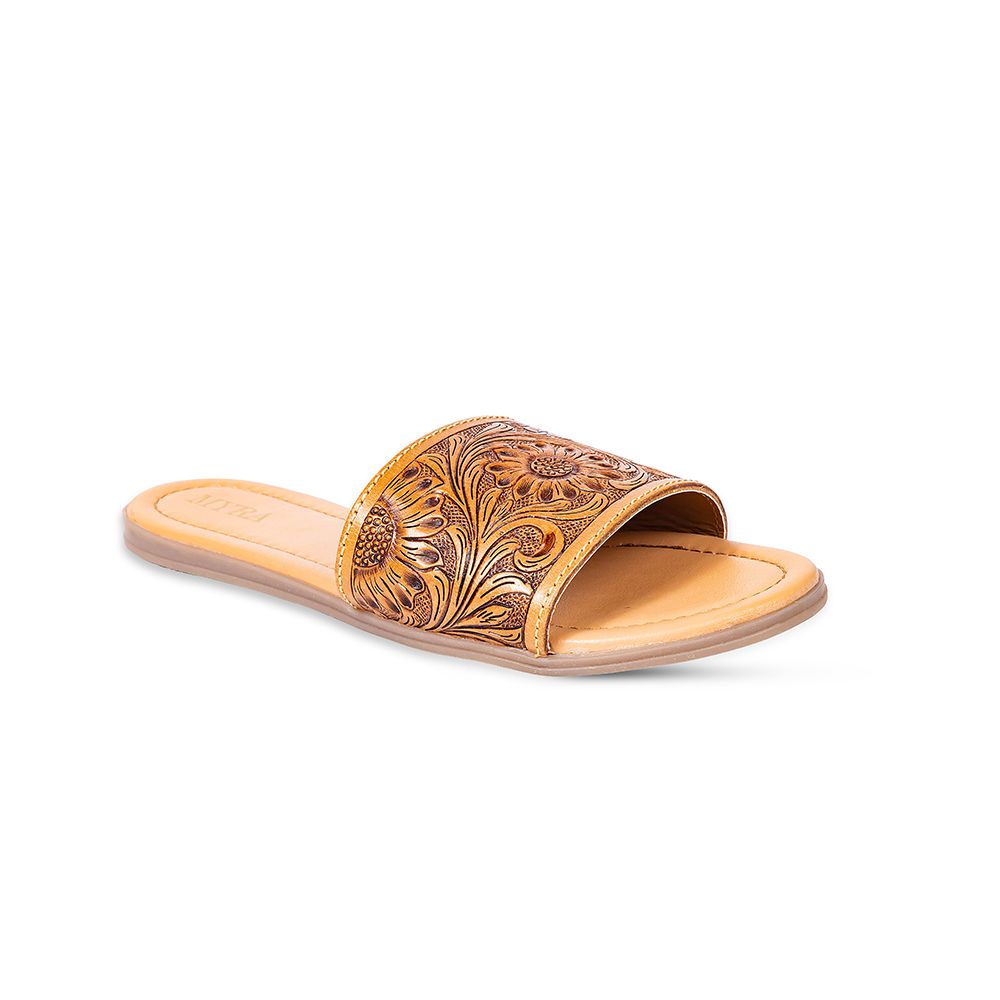 RESTOCK MYRA Tooled Leather Sandals