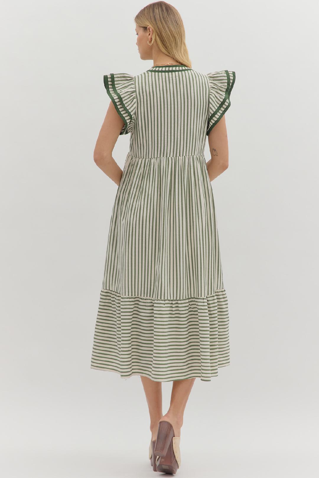 Ready For The Next Move Olive Mid Maxi